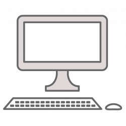 Desktop computer - Free icon material
