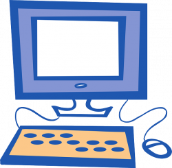 Simple computer clipart
