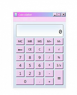 calculator window pc computer cyber pastel cute pink...