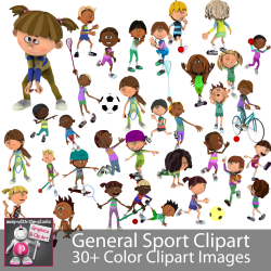 General Sport Kids Sports Clipart For Teachers - Fitness & PE Clipart
