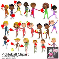 Pickleball Sport Clip Art for PE