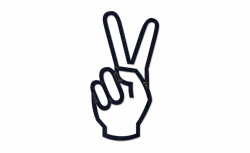 Peace Hand Symbol - Transparent Peace Sign Hand Free PNG ...