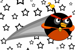 Angry bird space clipart