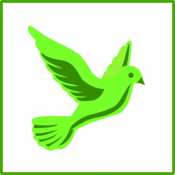 Clipart - eco green peace icon