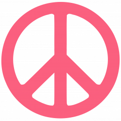 Brink Pink Peace Symbol 1 | Clipart Panda - Free Clipart Images