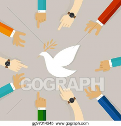 EPS Vector - Peace conflict resolution symbol of ...