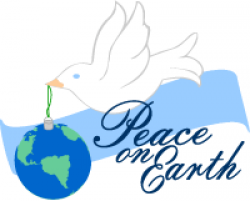 Peace on earth dove ornament clip art | Tats | Christmas ...