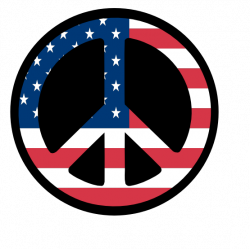 us Flag Peace Sign 3 Stars scallywag peacesymbol.org Peace Symbol ...