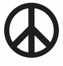 Peace Symbol Png - Peace Sign Clipart Black And White ...