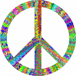 Clipart - Groovy Peace Sign Butterfly 10 - Hanslodge Cliparts