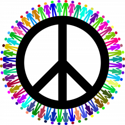 Clipart - Prismatic People For Peace Mark III
