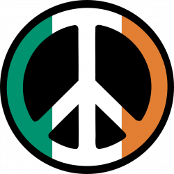 clipartist.net » Clip Art » ireland flag peace sign saint patricks ...