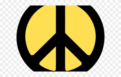 Peace Sign Clipart Symbolism - Peace Symbols - Png Download ...