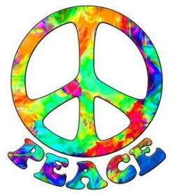 TIE DYE PEACE SIGN | ART | Peace sign art, Hippie peace ...