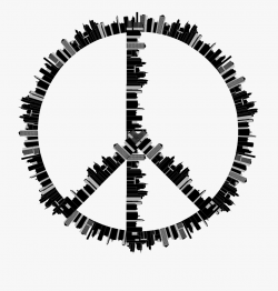 Peace Sign Clipart Peae - Black And White Peace Sign ...