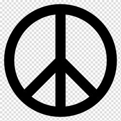 Peace Symbol Black transparent background PNG clipart ...