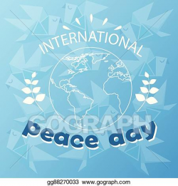 EPS Vector - World peace day earth international holiday ...