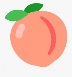 Peaches Clipart Svg - Peach Cartoon Png #2246985 - Free ...