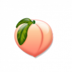 peach durazno emoji fruit tumblr - Sticker by 