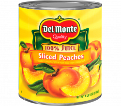 Del Monte® Diced Yellow Cling Peaches in Pear Juice from Concentrate ...