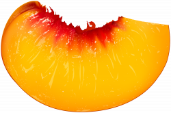 Peach Slice Transparent Image | Gallery Yopriceville - High ...