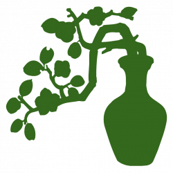 Silhouette Vase Clip art - Peach green vase Silhouette 1024*1024 ...