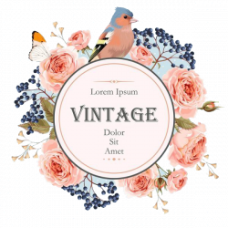 The Little Book of Vintage Colouring Floral design Flower Wreath ...