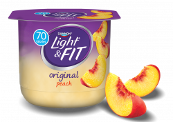 Peach Nonfat Yogurt | Light & Fit®