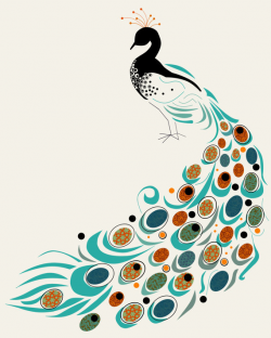 Peacock Art Nouveau by SonjaL on Clipart library - Clip Art ...