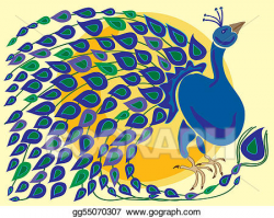 Stock Illustration - Peacock. Clipart gg55070307 - GoGraph