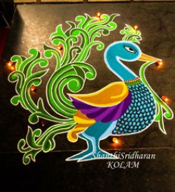 248 Best Peacock images in 2018 | Beautiful rangoli designs ...