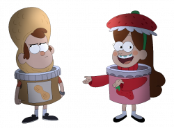 Gravity Falls - Peanut Butter and Jelly (Pagedoll) by Legend-Mystery ...
