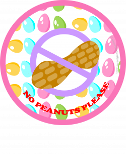 Easter Peanut Allergy Alert Labels - No Peanuts Please. Great for ...