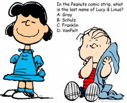 National Trivia Day Question: In the Peanuts comic strip, what is ...