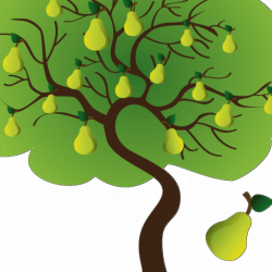 Pear Tree | Children's Books with Clip art Felt Flannel Patterns and ...
