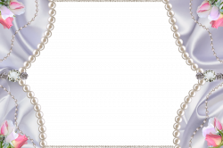 Delicate PNG Photo Frame with Pearls Diamonds and Roses | Gallery ...