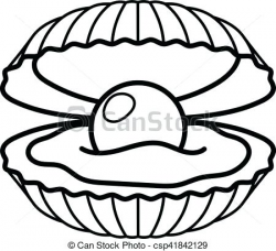 Pearl clipart black and white 1 » Clipart Station