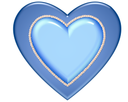 blue heart with pearls by LaShonda1980 on DeviantArt