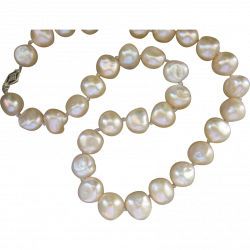Baroque Pearl Necklace - clipart