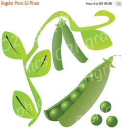 NOV 20% SALE Pea Pod Clipart, Plant Clip Art, Vector Clipart, Digital  Scrapbooking, Graphic Artwork, PNG & Jpeg, Digital Clipart, Commercial