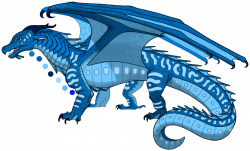 Current is a thin male SeaWing with blue scales and blue eyes ...