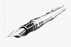 Pen - Drawing Of A Fountain Pen #509689 - Free Cliparts on ...