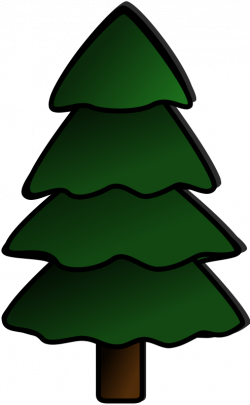Clipart Christmas Tree Plain Pencil And In Color – paberish.me
