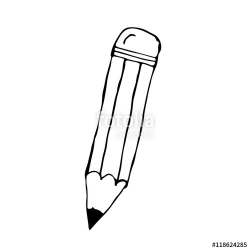 doodle pencil icon drawing illustration design