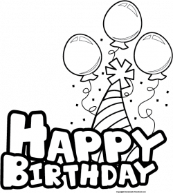 Birthday Clipart Black And White - 61 cliparts