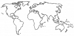 28+ Collection of Map Of The World Drawing | High quality, free ...