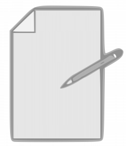 Clipart - Paper and Pencil