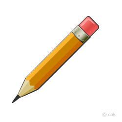 Pencil with Eraser Clipart Free Picture｜Illustoon