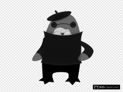 Artist Penguin Clip art, Icon and SVG - SVG Clipart