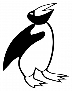 Clipart - Silhouette - penguin